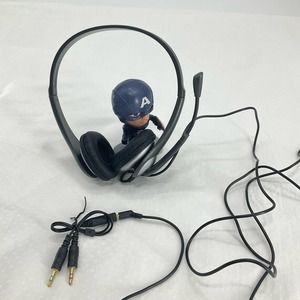 Cyber Acoustics Stereo Headset with Microphone, Black